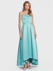 Pinko Sukienka wieczorowa Digimond 100335 A0I0 Niebieski Slim Fit. Niebieskie sukienki Pinko, bez wzorów, z syntetyku, wizytowe, bez kołnierzyka, bez ramiączek. Za 999.99 zł.