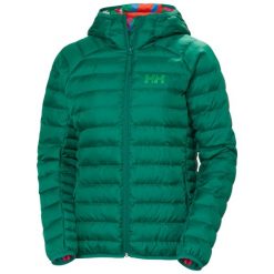 Damska kurtka z kapturem Helly Hansen Banff. Zielone kurtki Helly Hansen, bez wzorów, z puchu, z kapturem. W wyprzedaży za 604.35 zł.