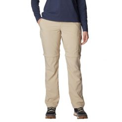 Spodnie sportowe damskie Silver Ridge Utility Convertible Pant. Brązowe spodnie dresowe Columbia, bez wzorów, z poliesteru. Za 219.99 zł.