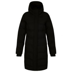Kurtka Ocieplana Damska Wander. Czarne kurtki przeciwdeszczowe Dare 2b, l, z aplikacjami, z dzianiny, z kapturem, trekkingowe. Za 480.99 zł.