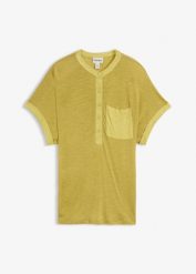 T-shirt z czystej wiskozy. Brązowe t-shirty bonprix, bez wzorów, z wiskozy, bez kołnierzyka, bez ramiączek. Za 37.99 zł.