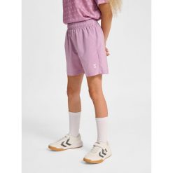 Szorty dla dzieci Hummel Pulse Workout. Fioletowe szorty Hummel, bez wzorów, sportowe. Za 165.00 zł.