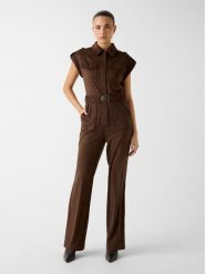 Guess Kombinezon 180568 Brązowy Classic Fit. Brązowe sukienki Guess, xl, z aplikacjami, bez kołnierzyka, bez ramiączek. Za 799.99 zł.