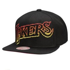 Czapka z daszkiem Mitchell & Ness NBA Lakers Hardwood Classics 6HSSMM20017. Czarne czapki z daszkiem Mitchell & Ness, bez wzorów, sportowe. Za 99.00 zł.