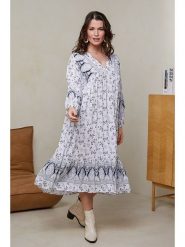 Curvy Lady Sukienka w kolorze białym rozmiar: 44/46. Białe sukienki Curvy Lady, bez wzorów, z wiskozy, klasyczne, bez kołnierzyka, bez ramiączek, midi. Za 83.62 zł.