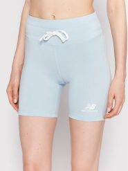 New Balance Szorty sportowe Mystic Minerals WS21550 Błękitny Slim Fit. Niebieskie szorty sportowe New Balance, bez wzorów, z bawełny, na fitness i siłownię. Za 99.99 zł.