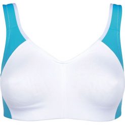 Biustonosz sportowy LEVEL 2 bonprix biało-turkusowy. Biustonosze sportowe marki ARTENGO. Za 37.99 zł.