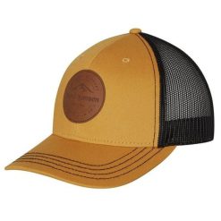 FJORD NANSEN Czapka z daszkiem Trucker Cap Legacy Patch mustard/black. Czarne czapki z daszkiem Fjord Nansen, na lato, bez wzorów, z bawełny, klasyczne. Za 99.99 zł.