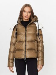 Deha Kurtka puchowa D93582 Brązowy Regular Fit. Brązowe kurtki Deha, na zimę, m, bez wzorów, z puchu, bez kaptura. Za 799.99 zł.