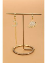 Atelier MIU Pozłacane kolczyki z cyrkoniami rozmiar: onesize. Żółte kolczyki atelier MIU, z cyrkonią, pozłacane. Za 39.99 zł.