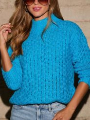 LA Angels Sweter w kolorze niebieskim rozmiar: M. Niebieskie swetry LA Angels, m, bez wzorów, bez ramiączek. Za 152.99 zł.