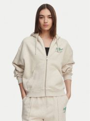 Tommy Hilfiger Bluza Terry WW0WW47845 Kremowy Relaxed Fit. Białe bluzy Tommy Hilfiger, s, bez wzorów, z bawełny, bez ramiączek, bez kaptura. Za 649.99 zł.