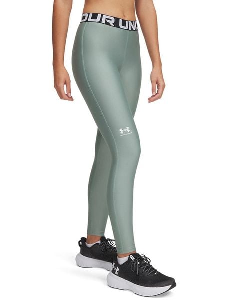 Under Armour Legginsy funkcyjne w kolorze zielonym rozmiar: L. Zielone legginsy Under Armour, bez wzorów, sportowe. Za 96.37 zł.