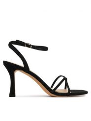 Aldo Sandały Marbela 14039547 Czarny. Czarne sandały Aldo, bez wzorów, z nubiku, bez obcasa, na szpilce, bez zapięcia. Za 379.99 zł.