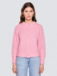 Kardigan damski różowy Rosina 600. Czerwone swetry BIG STAR, l, bez wzorów, z materiału, retro, bez ramiączek. Za 229.99 zł.