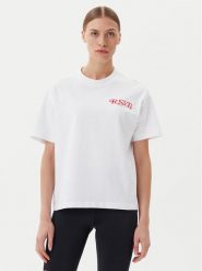 Fila T-Shirt Leffinge FAW1029 Biały Loose Fit. Białe t-shirty Fila, m, bez wzorów, z bawełny, bez kołnierzyka, bez ramiączek. Za 89.99 zł.