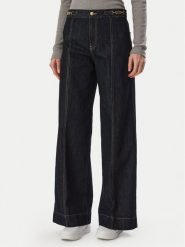 Tommy Hilfiger Jeansy Indie WW0WW51408 Granatowy Wide Leg. Niebieskie jeansy Tommy Hilfiger, bez wzorów, z bawełny. Za 649.99 zł.