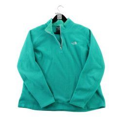 Second life - Sweter polarowy damski Polaire 1/4 zip - Jak nowy. Niebieskie swetry The North Face, xl, bez wzorów, z materiału, eleganckie, bez ramiączek. Za 143.46 zł.