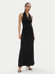 Guess Sukienka wieczorowa Flavia W4GK28 KBPZ0 Czarny Bodycon Fit. Czarne sukienki Guess, s, z aplikacjami, z syntetyku, wizytowe, bez kołnierzyka, bez ramiączek, bodycon. Za 379.99 zł.