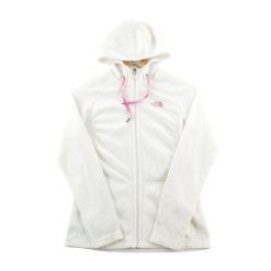 Second life - Kurtka polarowa damska TKA 100 - Stan bardzo dobry. Białe kurtki The North Face, l, bez wzorów, z polaru, eleganckie, bez kaptura. Za 212.96 zł.