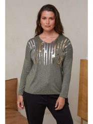 Curvy Lady Sweter w kolorze khaki rozmiar: 48/50. Brązowe swetry Curvy Lady, bez wzorów, z bawełny, klasyczne, bez ramiączek. Za 139.45 zł.