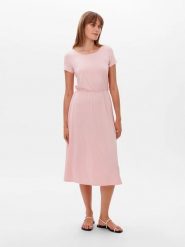 Les Lunes Sukienka "Hella" w kolorze jasnoróżowym rozmiar: XL. Różowe sukienki Les Lunes, na co dzień, xl, bez wzorów, bez kołnierzyka, bez ramiączek, midi, proste. Za 217.99 zł.