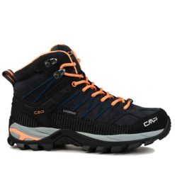 Buty damskie trekingowe CMP RIGEL MID. Brązowe buty trekkingowe CMP, z materiału, bez zapięcia. Za 338.00 zł.