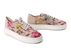 RIEKER N9919-91 multi, półbuty damskie. Półbuty wsuwane Rieker, na lato, bez wzorów, bez obcasa. Za 349.90 zł.