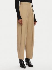 Balmain Spodnie materiałowe DF0PQ315CF47 Beżowy Regular Fit. Brązowe spodnie materiałowe Balmain, bez wzorów, z bawełny. Za 4,609.00 zł.