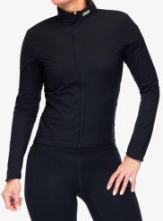 Kurtka rowerowa damska POC Thermal Splash Jacket. Czarne kurtki POC, na zimę, l, bez wzorów, z włókna, bez kaptura. Za 944.60 zł.