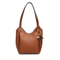 Torebka Guess. Brązowe torebki klasyczne Guess, z aplikacjami, klasyczne, bez dodatków. Za 584.99 zł.