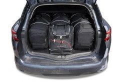 Torby Do Bagażnika Renault Megane Grandtour 2016+ 4Szt Kjust. Czarne torby podróżne KJUST, bez wzorów, z kauczuku. Za 1,330.00 zł.