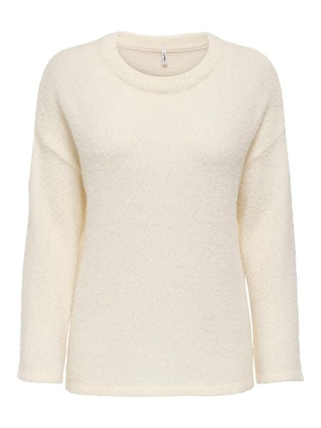ONLY Sweter w kolorze kremowym rozmiar: XL. Brązowe swetry ONLY, xl, bez wzorów, bez ramiączek. Za 127.05 zł.