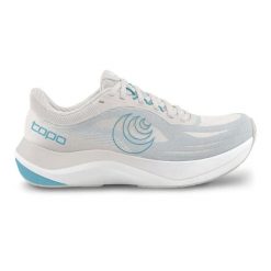 Damskie buty do biegania Topo Athletic Ultrafly 6. Białe buty do biegania Topo Athletic, bez wzorów, z gumy, bez zapięcia, do biegania. Za 755.65 zł.