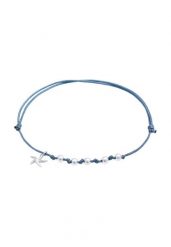 Elli Damska bransoletka z rozgwiazdą, koraliki, letni trend regulowana pozłącane srebro 925 Sterling Silver Bransoletki 1 ct Damski. Szare bransoletki Elli, pozłacane. Za 183.99 zł.