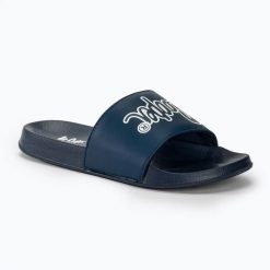 Klapki damskie Lee Cooper LCW-24-42-2480. Niebieskie klapki COOPER, bez wzorów, z materiału, bez obcasa, bez zapięcia. Za 82.95 zł.