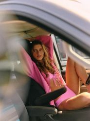 4F Dół od bikini damski - różowy L. Czerwone bikini 4f, bez wzorów, z dzianiny, sportowe. W wyprzedaży za 39.99 zł.