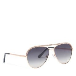 Okulary przeciwsłoneczne Guess. Szare okulary przeciwsłoneczne Guess, z aplikacjami. Za 659.99 zł.