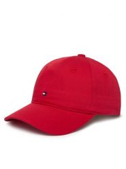 Tommy Hilfiger Czapka z daszkiem Th Flag Soft 6 Panel Cap AW0AW17781 Czerwony. Czerwone czapki z daszkiem Tommy Hilfiger, bez wzorów, z bawełny. Za 169.99 zł.