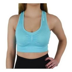 Biustonosz Sportowy Damski Miami Cute. Niebieskie biustonosze sportowe Gym Hero, bez wzorów. Za 141.99 zł.