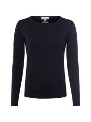 Brookshire Sweter z dzianiny DAmen Kobiety drobna dzianina niebieski jednolity, L. Niebieskie swetry brookshire, na jesień, l, bez wzorów, z bawełny, bez ramiączek. Za 199.95 zł.