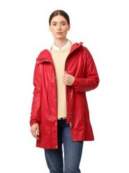 Ilse Jacobsen Płaszcz przeciwdeszczowy w kolorze czerwonym rozmiar: 40. Czerwone kurtki przeciwdeszczowe Ilse Jacobsen, bez wzorów, bez kaptura, outdoorowe. Za 231.95 zł.