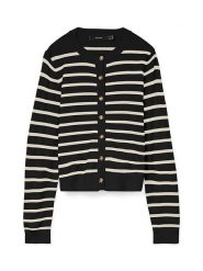 Vero Moda Kardigan w kolorze czarnym rozmiar: XXL. Czarne swetry Vero Moda, xxl, bez wzorów, bez ramiączek. Za 83.42 zł.