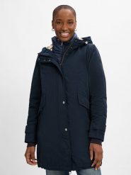 Gil Bret Funkcjonalna parka Kobiety Sztuczne włókno niebieski, 40. Niebieskie płaszcze Gil Bret, bez wzorów, z włókna, eleganckie, bez kaptura. Za 849.95 zł.