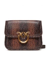 PINKO Torebka Love Box Bag Fl Mini PE 25 PLTT 104297 A2CH Brązowy. Brązowe listonoszki Pinko, bez wzorów, ze skóry, bez dodatków. Za 1,649.00 zł.