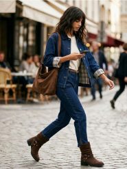 Jeansowa kurtka boxy typu barn jacket - niebieski. Niebieskie kurtki Sinsay, l, bez wzorów, z jeansu, bez kaptura. Za 89.99 zł.