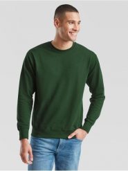 Lekka bluza dresowa Fruit Of The Loom Adulto Verde Oscuro. Zielone bluzy z kapturem fruit of the loom, m, bez wzorów, z bawełny, bez kaptura, do jazdy konnej. Za 147.99 zł.
