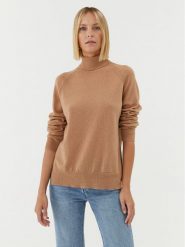 TWINSET Golf 232TT3200 Beżowy Regular Fit. Brązowe swetry Twinset, xl, bez wzorów, z wełny, bez ramiączek. Za 1,539.00 zł.