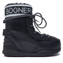 Śniegowce Bogner. Czarne śniegowce Bogner, bez wzorów, bez zapięcia. Za 1,399.00 zł.