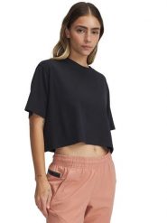 Under Armour Koszulka sportowa w kolorze czarnym rozmiar: S. Czarne t-shirty sportowe Under Armour, s, bez wzorów, z materiału, bez ramiączek, outdoorowe. Za 70.24 zł.